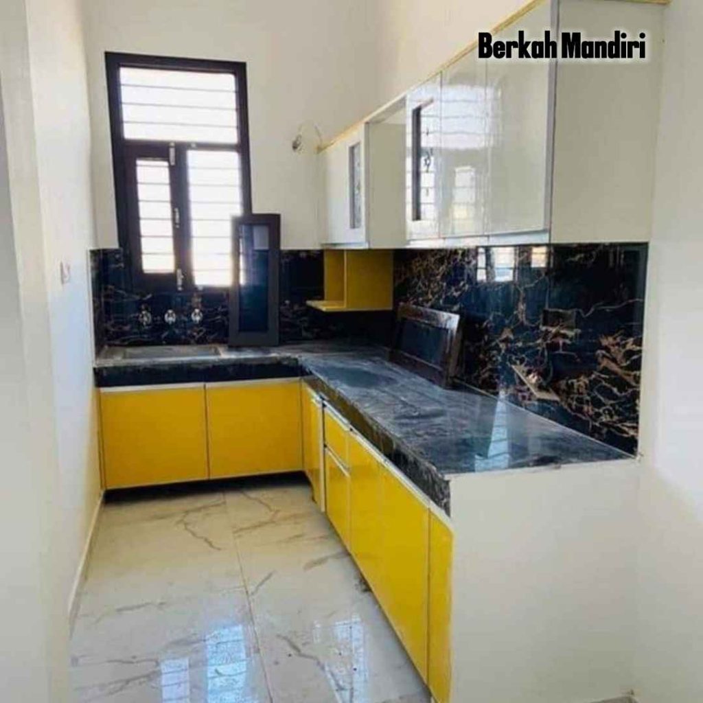 Kitchen Set Aluminium ACP Desain Minimalis Modern Dapur Kecil