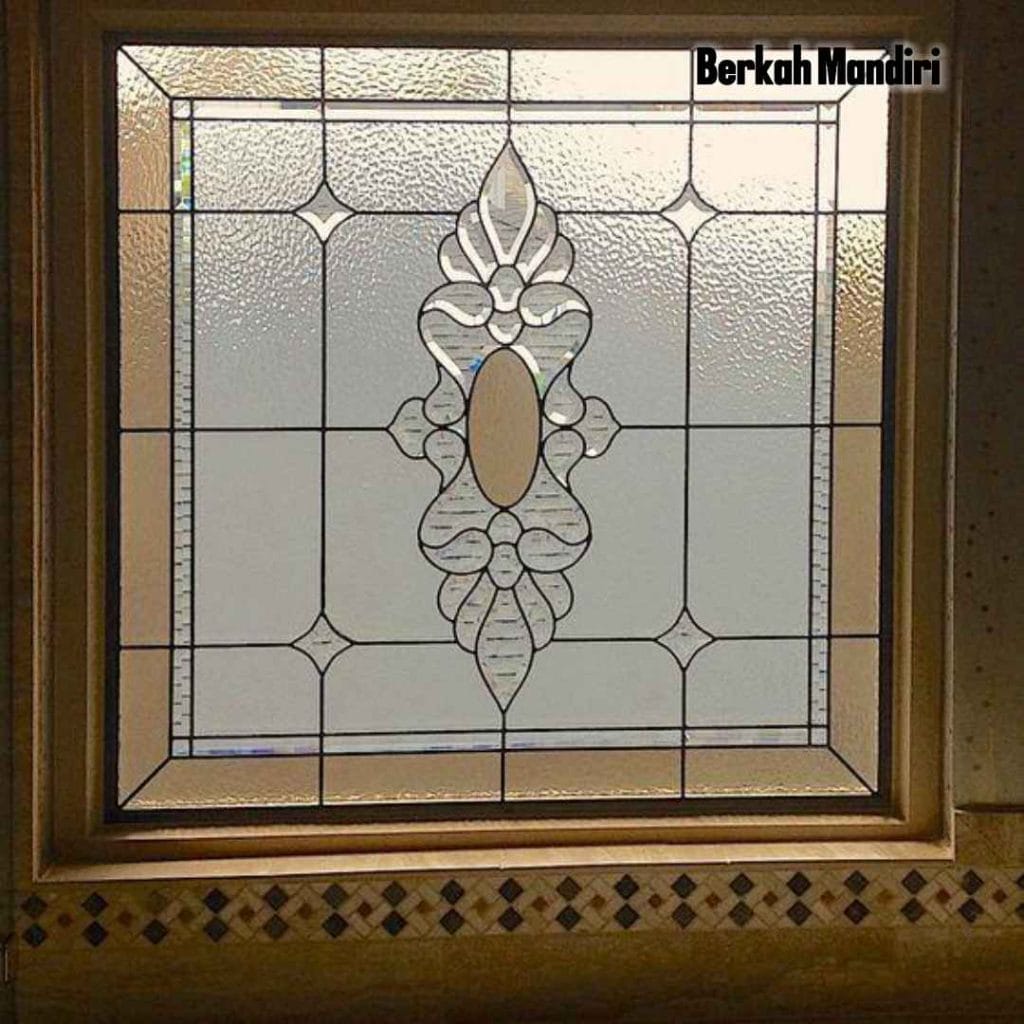 Tukang motif kaca jendela depan minimalis custom di Jakarta