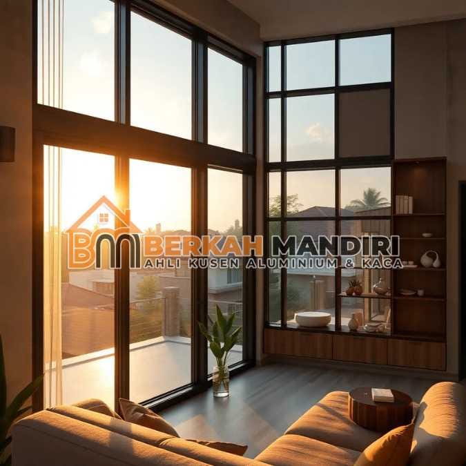 Kusen jendela aluminium Depok minimalis merek Alexindo