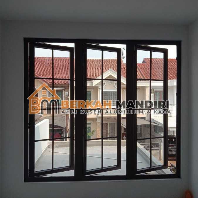 Kusen jendela aluminium Jakarta Timur minimalis merek YKK