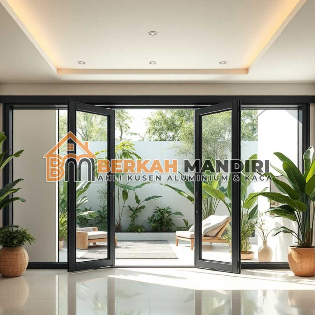 Jasa pasang kusen aluminium Rawalumbu Bekasi pemasangan pintu lipat