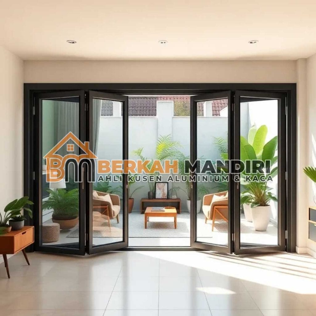 Jasa pasang kusen aluminium Rawalumbu Bekasi pemasangan pintu lipat