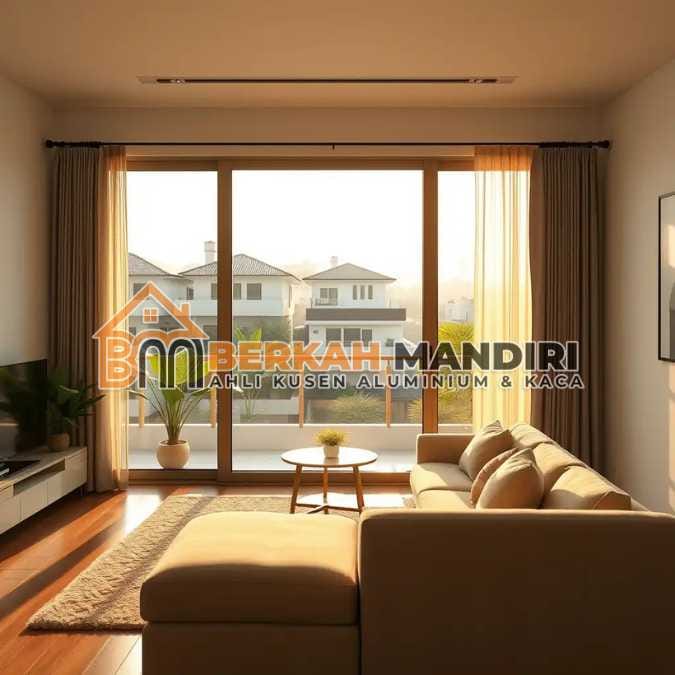 Kusen jendela aluminium Jakarta Selatan minimalis model sliding geser