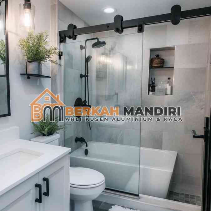 Spesialis Kaca Shower Screen Bekasi Utara Frameless Elegan