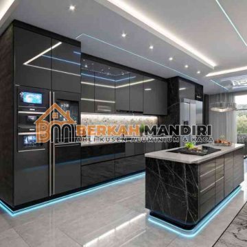 Pesan cepat kitchen set aluminium Jakarta Utara modern