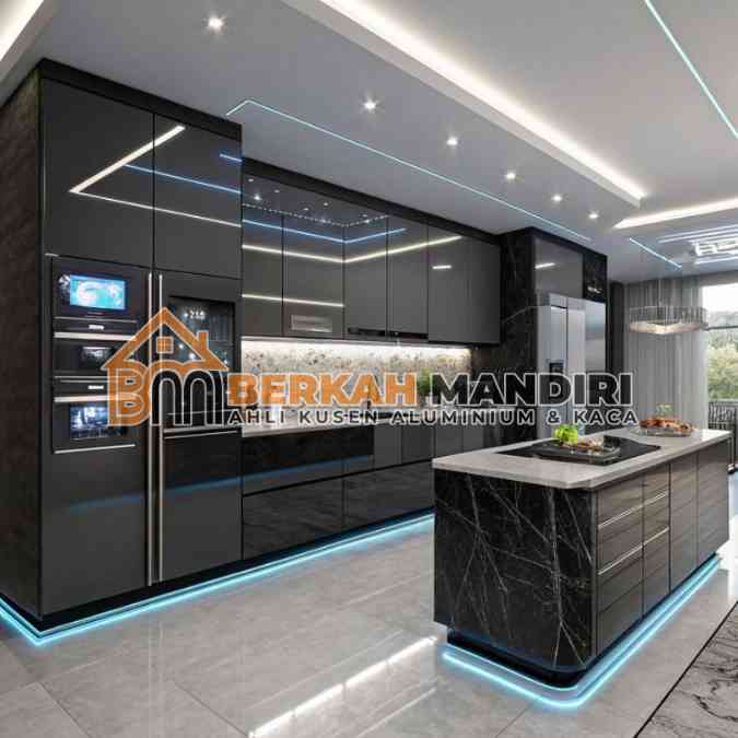 Pesan cepat kitchen set aluminium Jakarta Utara modern