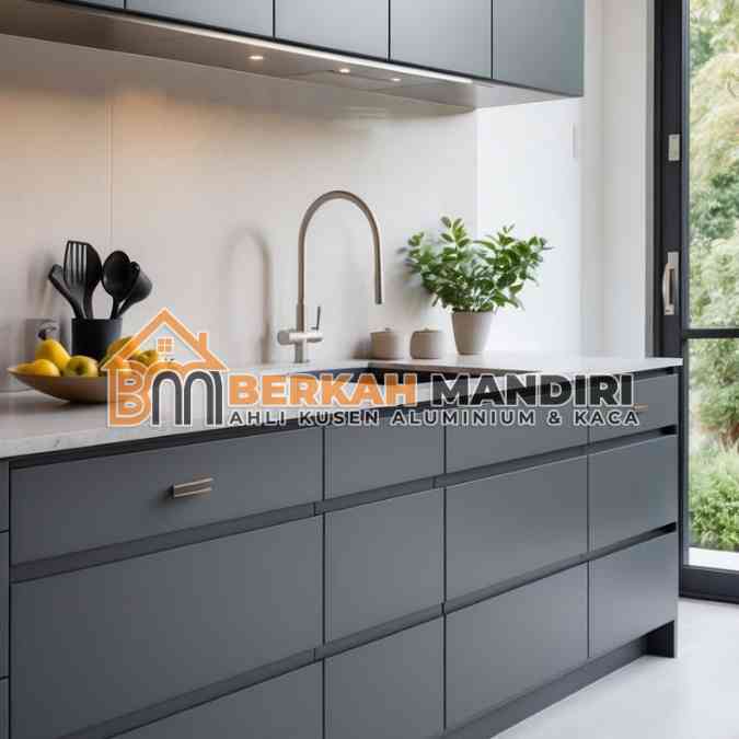 kitchen set aluminium Babelan Bekasi minimalis tahan air premium