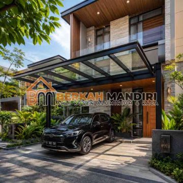 carport atap kaca Bekasi laminated aman anti jatuh carport atap kaca Bekasi laminated aman anti jatuh
